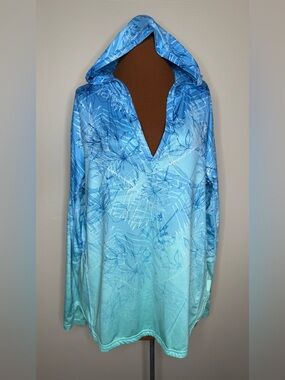 Realtree Long Sleeve Fishing Hoodie Performance Hooded Tee Shirt Size XL